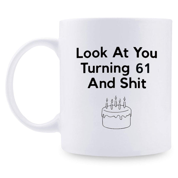 61st Birthday Gifts for Men - 1958 Birthday Gifts for Men, 61 Years Old Birthday Gifts Coffee Mug for Dad, Husband, Friend, Brother, Him, Colleague, Coworker - 11oz