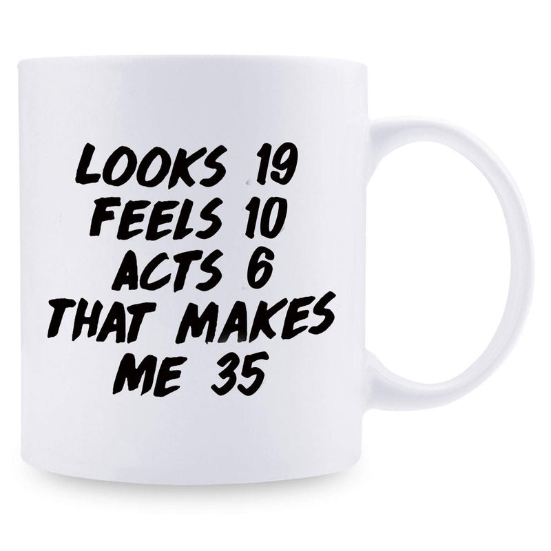 35th Birthday Gifts for Women - 1984 Birthday Gifts for Women, 35 Years Old Birthday Gifts Coffee Mug for Mom, Wife, Friend, Sister, Her, Colleague, Coworker - 11oz