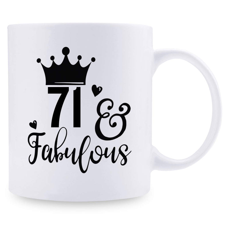 71st Birthday Gifts for Women - 1948 Birthday Gifts for Women, 71 Years Old Birthday Gifts Coffee Mug for Mom, Wife, Friend, Sister, Her, Colleague, Coworker - 11oz