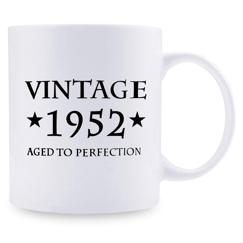 67th Birthday Gifts for Men - 1952 Birthday Gifts for Men, 67 Years Old Birthday Gifts Coffee Mug for Dad, Husband, Friend, Brother, Him, Colleague, Coworker - 11oz