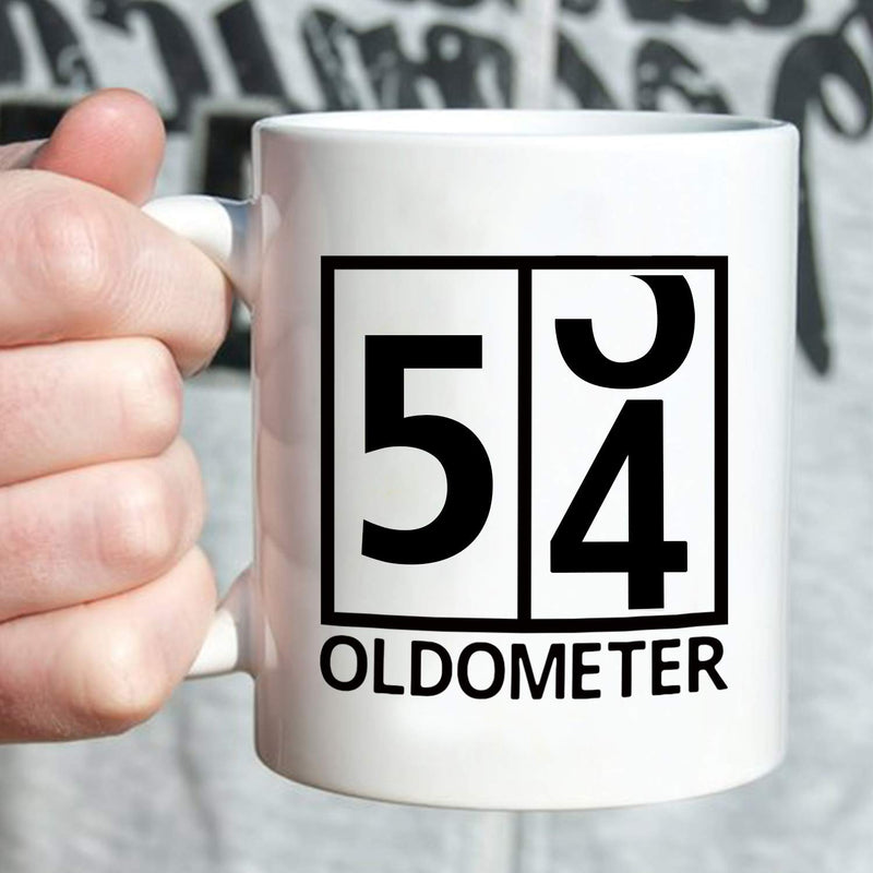 54th Birthday Gifts for Men - 1965 Birthday Gifts for Men, 54 Years Old Birthday Gifts Coffee Mug for Dad, Husband, Friend, Brother, Him, Colleague, Coworker, Oldometer Mug - 11oz