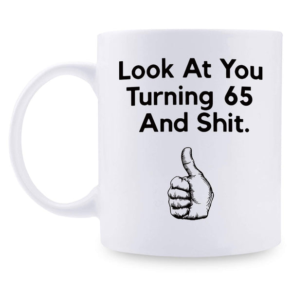 65th Birthday Gifts for Men - 1954 Birthday Gifts for Men, 65 Years Old Birthday Gifts Coffee Mug for Dad, Husband, Friend, Brother, Him, Colleague, Coworker - 11oz