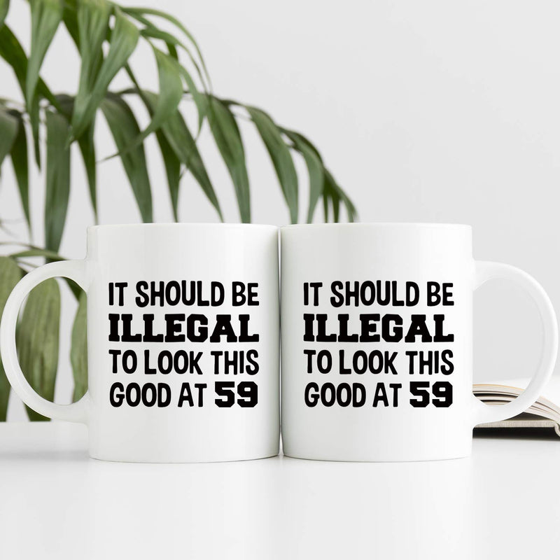 59th Birthday Gifts for Men - 1960 Birthday Gifts for Men, 59 Years Old Birthday Gifts Coffee Mug for Dad, Husband, Friend, Brother, Him, Colleague, Coworker - 11oz