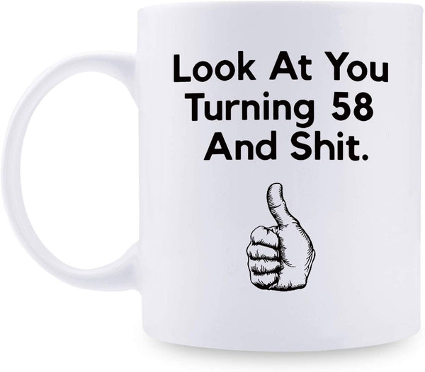 58th Birthday Gifts for Women - 1961 Birthday Gifts for Women, 58 Years Old Birthday Gifts Coffee Mug for Mom, Wife, Friend, Sister, Her, Colleague, Coworker - 11oz