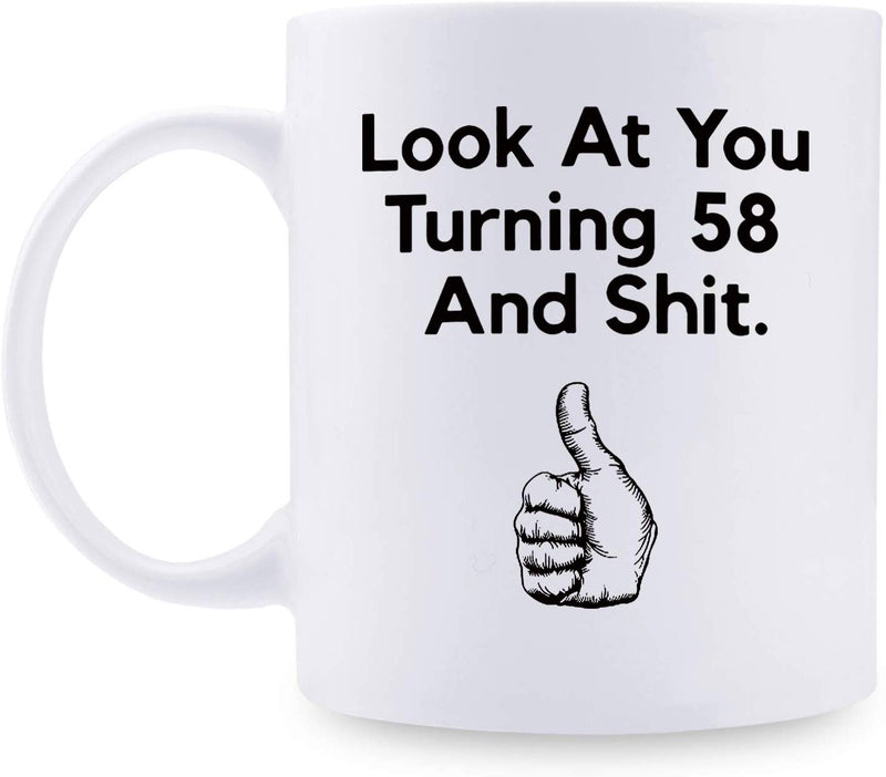 58th Birthday Gifts for Women - 1961 Birthday Gifts for Women, 58 Years Old Birthday Gifts Coffee Mug for Mom, Wife, Friend, Sister, Her, Colleague, Coworker - 11oz