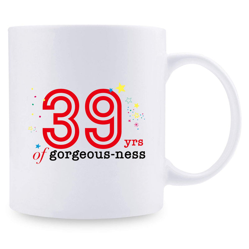 39th Birthday Gifts for Men - 1980 Birthday Gifts for Men, 39 Years Old Birthday Gifts Coffee Mug for Dad, Husband, Friend, Brother, Him, Colleague, Coworker - 11oz