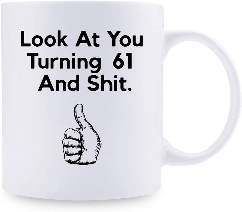 61st Birthday Gifts for Women - 1958 Birthday Gifts for Women, 61 Years Old Birthday Gifts Coffee Mug for Mom, Wife, Friend, Sister, Her, Colleague, Coworker - 11oz