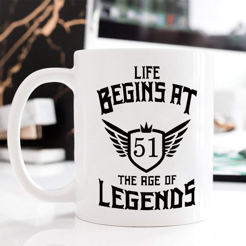 51st Birthday Gifts for Men - 1968 Birthday Gifts for Men, 51 Years Old Birthday Gifts Coffee Mug for Dad, Husband, Friend, Brother, Him, Colleague, Coworker - 11oz