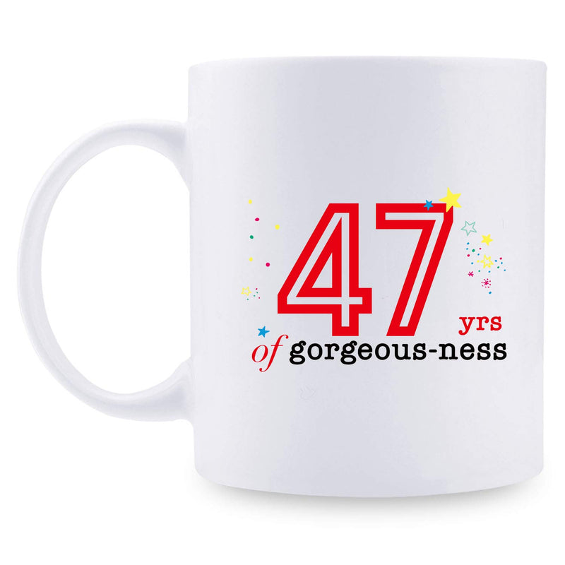 47th Birthday Gifts for Men - 1972 Birthday Gifts for Men, 47 Years Old Birthday Gifts Coffee Mug for Dad, Husband, Friend, Brother, Him, Colleague, Coworker - 11oz