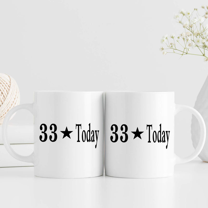 33rd Birthday Gifts for Women - 1986 Birthday Gifts for Women, 33 Years Old Birthday Gifts Coffee Mug for Mom, Wife, Friend, Sister, Her, Colleague, Coworker - 11oz