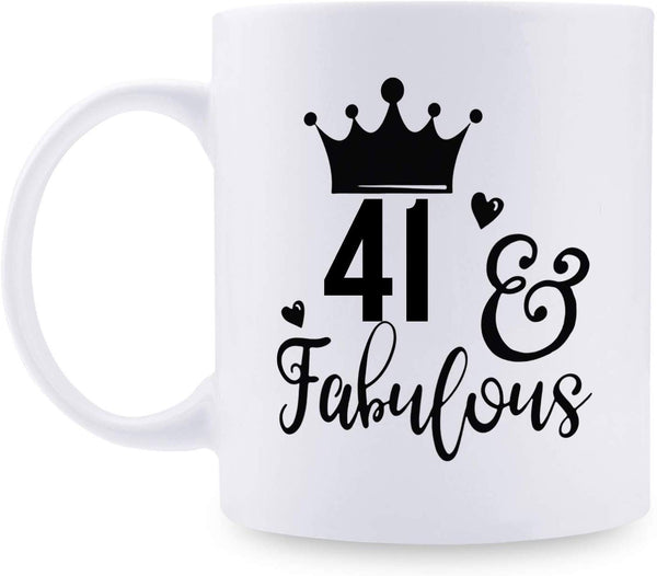 41st Birthday Gifts for Women - 1978 Birthday Gifts for Women, 41 Years Old Birthday Gifts Coffee Mug for Mom, Wife, Friend, Sister, Her, Colleague, Coworker - 11oz