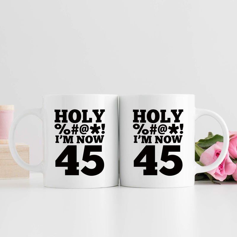 45th Birthday Gifts for Men - 1974 Birthday Gifts for Men, 45 Years Old Birthday Gifts Coffee Mug for Dad, Husband, Friend, Brother, Him, Colleague, Coworker, HOLY MUG - 11oz