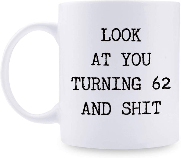 62nd Birthday Gifts for Men - 1957 Birthday Gifts for Men, 62 Years Old Birthday Gifts Coffee Mug for Dad, Husband, Friend, Brother, Him, Colleague, Coworker - 11oz