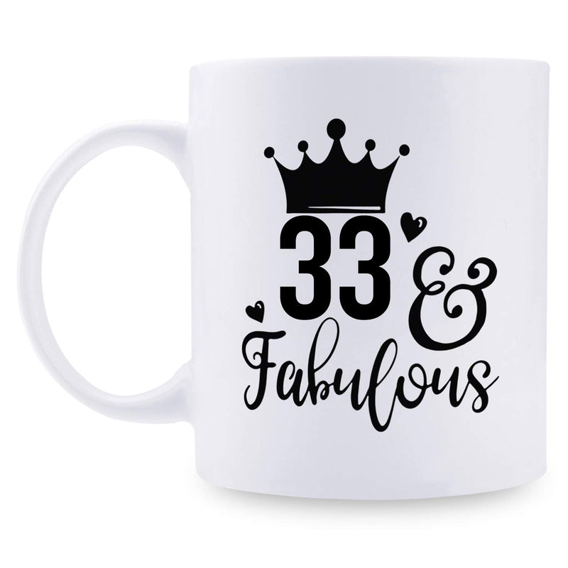 33rd Birthday Gifts for Men - 1986 Birthday Gifts for Men, 33 Years Old Birthday Gifts Coffee Mug for Dad, Husband, Friend, Brother, Him, Colleague, Coworker - 11oz