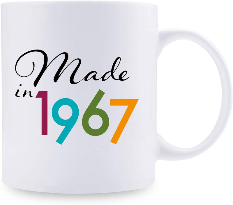 52nd Birthday Gifts for Men - 1967 Birthday Gifts for Men, 52 Years Old Birthday Gifts Coffee Mug for Dad, Husband, Friend, Brother, Him, Colleague, Coworker - 11oz