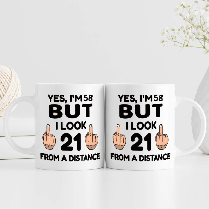 58th Birthday Gifts For Men - 1961 Birthday Gifts for Men, 58 Years Old Birthday Gifts Coffee Mug for Dad, Husband, Friend, Brother, Him, Colleague, Coworker - 11oz