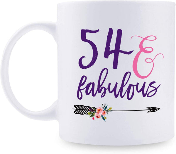 54th Birthday Gifts for Women - 1965 Birthday Gifts for Women, 54 Years Old Birthday Gifts Coffee Mug for Mom, Wife, Friend, Sister, Her, Colleague, Coworker - 11oz