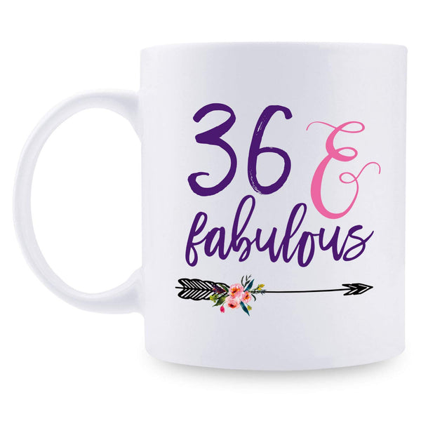 36th Birthday Gifts for Women - 1983 Birthday Gifts for Women, 36 Years Old Birthday Gifts Coffee Mug for Mom, Wife, Friend, Sister, Her, Colleague, Coworker - 11oz