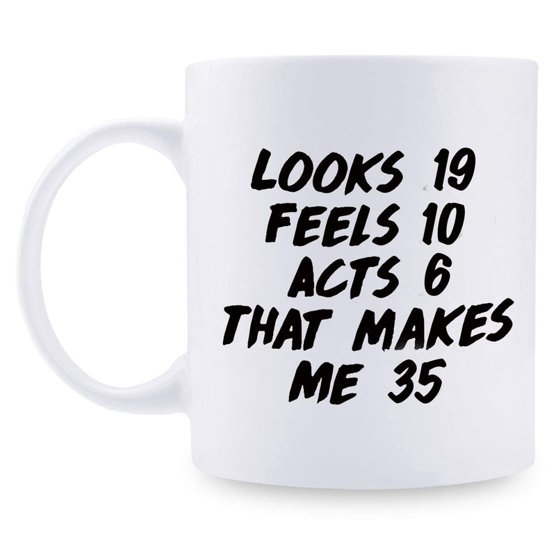 35th Birthday Gifts for Women - 1984 Birthday Gifts for Women, 35 Years Old Birthday Gifts Coffee Mug for Mom, Wife, Friend, Sister, Her, Colleague, Coworker - 11oz