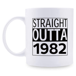 37th Birthday Gifts for Men - 1982 Birthday Gifts for Men, 37 Years Old Birthday Gifts Coffee Mug for Dad, Husband, Friend, Brother, Him, Colleague, Coworker - 11oz