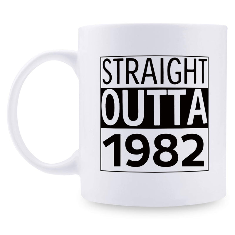 37th Birthday Gifts for Men - 1982 Birthday Gifts for Men, 37 Years Old Birthday Gifts Coffee Mug for Dad, Husband, Friend, Brother, Him, Colleague, Coworker - 11oz