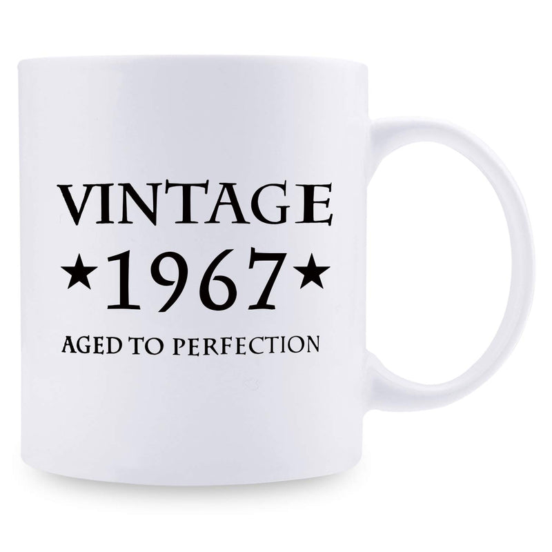 52nd Birthday Gifts for Women - 1967 Birthday Gifts for Women, 52 Years Old Birthday Gifts Coffee Mug for Mom, Wife, Friend, Sister, Her, Colleague, Coworker - 11oz