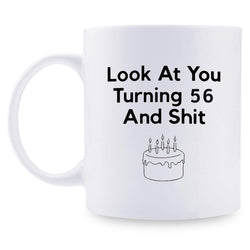 56th Birthday Gifts for Women - 1963 Birthday Gifts for Women, 56 Years Old Birthday Gifts Coffee Mug for Mom, Wife, Friend, Sister, Her, Colleague, Coworker - 11oz