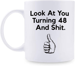 48th Birthday Gifts for Women - 1971 Birthday Gifts for Women, 48 Years Old Birthday Gifts Coffee Mug for Mom, Wife, Friend, Sister, Her, Colleague, Coworker - 11oz