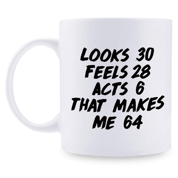 64th Birthday Gifts for Men - 1955 Birthday Gifts for Men, 64 Years Old Birthday Gifts Coffee Mug for Dad, Husband, Friend, Brother, Him, Colleague, Coworker - 11oz