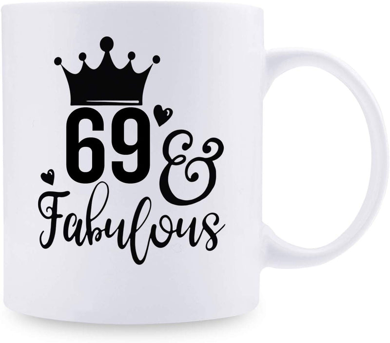 69th Birthday Gifts for Women - 1950 Birthday Gifts for Women, 69 Years Old Birthday Gifts Coffee Mug for Mom, Wife, Friend, Sister, Her, Colleague, Coworker - 11oz