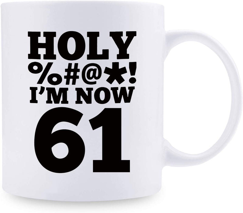 61st Birthday Gifts for Women - 1958 Birthday Gifts for Women, 61 Years Old Birthday Gifts Coffee Mug for Mom, Wife, Friend, Sister, Her, Colleague, Coworker, HOLY MUG - 11oz