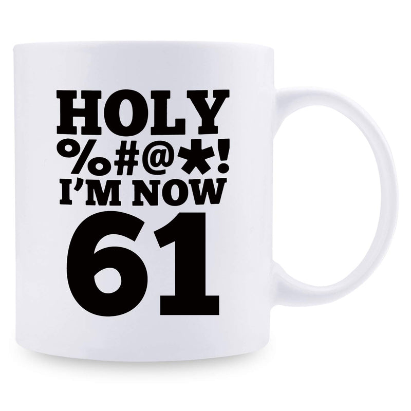 61st Birthday Gifts for Men - 1958 Birthday Gifts for Men, 61 Years Old Birthday Gifts Coffee Mug for Dad, Husband, Friend, Brother, Him, Colleague, Coworker, HOLY MUG - 11oz