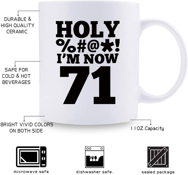 71st Birthday Gifts for Women - 1948 Birthday Gifts for Women, 71 Years Old Birthday Gifts Coffee Mug for Mom, Wife, Friend, Sister, Her, Colleague, Coworker, HOLY MUG - 11oz