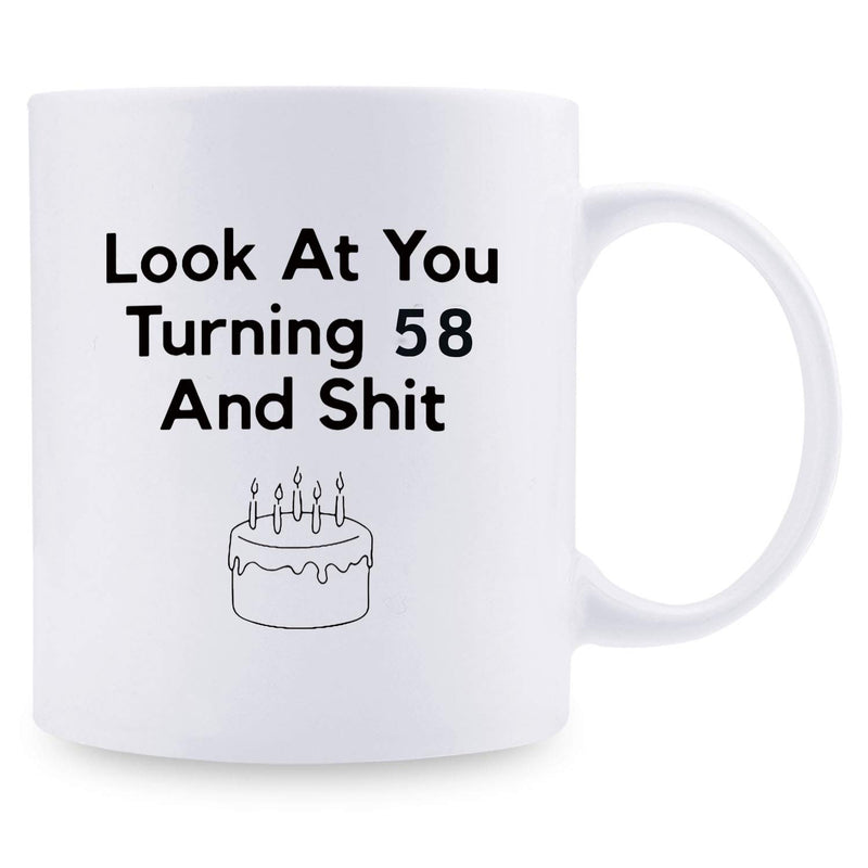 58th Birthday Gifts for Men - 1961 Birthday Gifts for Men, 58 Years Old Birthday Gifts Coffee Mug for Dad, Husband, Friend, Brother, Him, Colleague, Coworker - 11oz