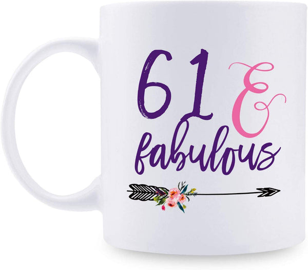 61st Birthday Gifts for Men - 1958 Birthday Gifts for Men, 61 Years Old Birthday Gifts Coffee Mug for Dad, Husband, Friend, Brother, Him, Colleague, Coworker - 11oz