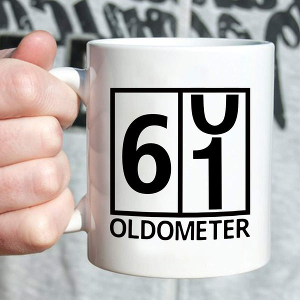 61st Birthday Gifts for Men - 1958 Birthday Gifts for Men, 61 Years Old Birthday Gifts Coffee Mug for Dad, Husband, Friend, Brother, Him, Colleague, Coworker, Oldometer Mug- 11oz