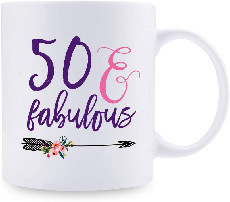 50th Birthday Gifts for Women - 1969 Birthday Gifts for Women, 50 Years Old Birthday Gifts Coffee Mug for Mom, Wife, Friend, Sister, Her, Colleague, Coworker - 11oz