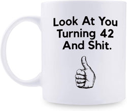 42nd Birthday Gifts for Women - 1977 Birthday Gifts for Women, 42 Years Old Birthday Gifts Coffee Mug for Mom, Wife, Friend, Sister, Her, Colleague, Coworker - 11oz