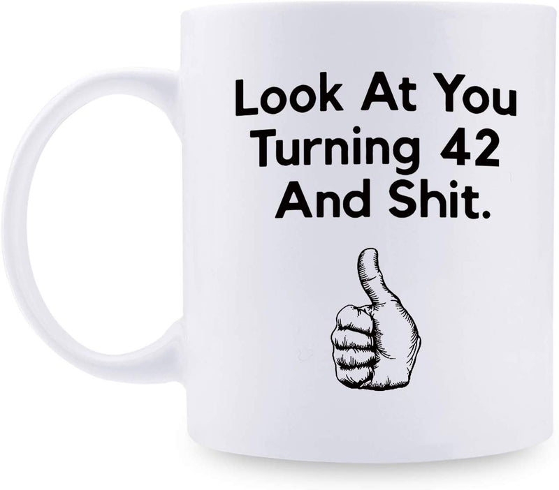 42nd Birthday Gifts for Women - 1977 Birthday Gifts for Women, 42 Years Old Birthday Gifts Coffee Mug for Mom, Wife, Friend, Sister, Her, Colleague, Coworker - 11oz