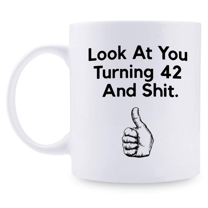 42nd Birthday Gifts for Men - 1977 Birthday Gifts for Men, 42 Years Old Birthday Gifts Coffee Mug for Dad, Husband, Friend, Brother, Him, Colleague, Coworker - 11oz