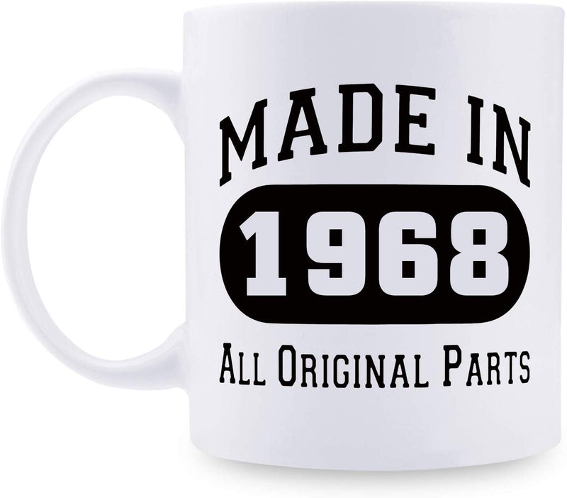 51st Birthday Gifts for Men - 1968 Birthday Gifts for Men, 51 Years Old Birthday Gifts Coffee Mug for Dad, Husband, Friend, Brother, Him, Colleague, Coworker - 11oz