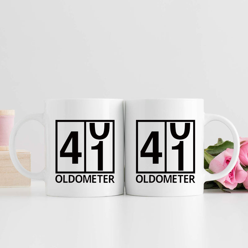 41st Birthday Gifts for Men - 1978 Birthday Gifts for Men, 41 Years Old Birthday Gifts Coffee Mug for Dad, Husband, Friend, Brother, Him, Colleague, Coworker, Oldometer Mug - 11oz