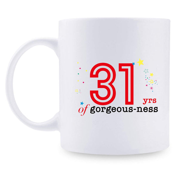 31st Birthday Gifts for Women - 1988 Birthday Gifts for Women, 31 Years Old Birthday Gifts Coffee Mug for Mom, Wife, Friend, Sister, Her, Colleague, Coworker - 11oz