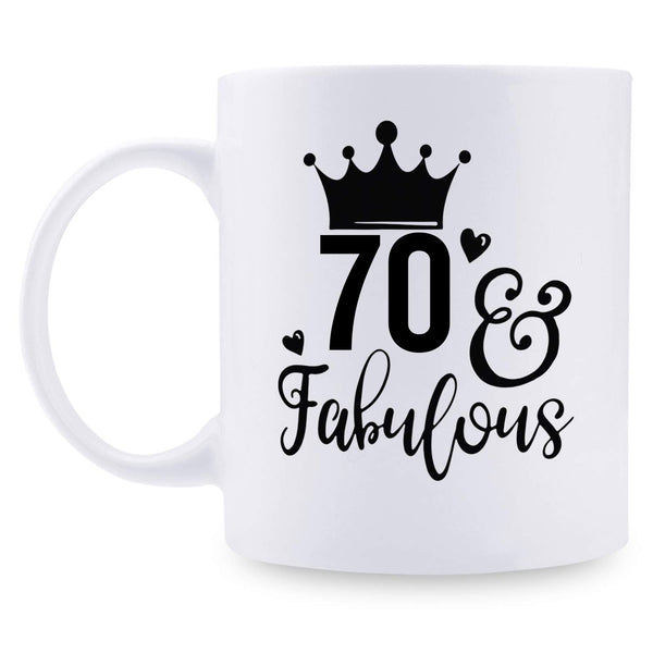 70th Birthday Gifts for Women - 1949 Birthday Gifts for Women, 70 Years Old Birthday Gifts Coffee Mug for Mom, Wife, Friend, Sister, Her, Colleague, Coworker - 11oz