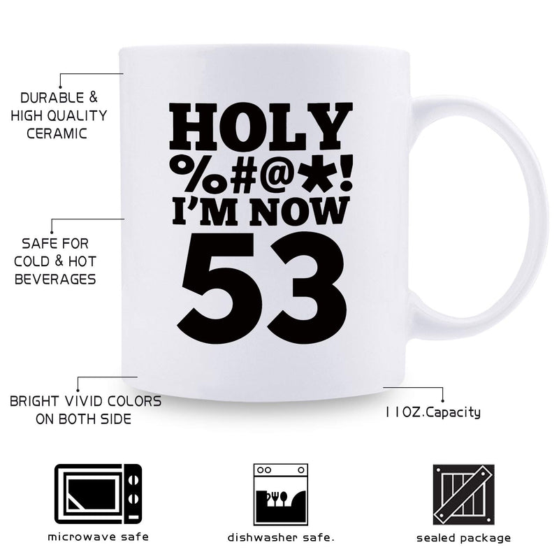 53rd Birthday Gifts for Men - 1966 Birthday Gifts for Men, 53 Years Old Birthday Gifts Coffee Mug for Dad, Husband, Friend, Brother, Him, Colleague, Coworker, HOLY MUG - 11oz