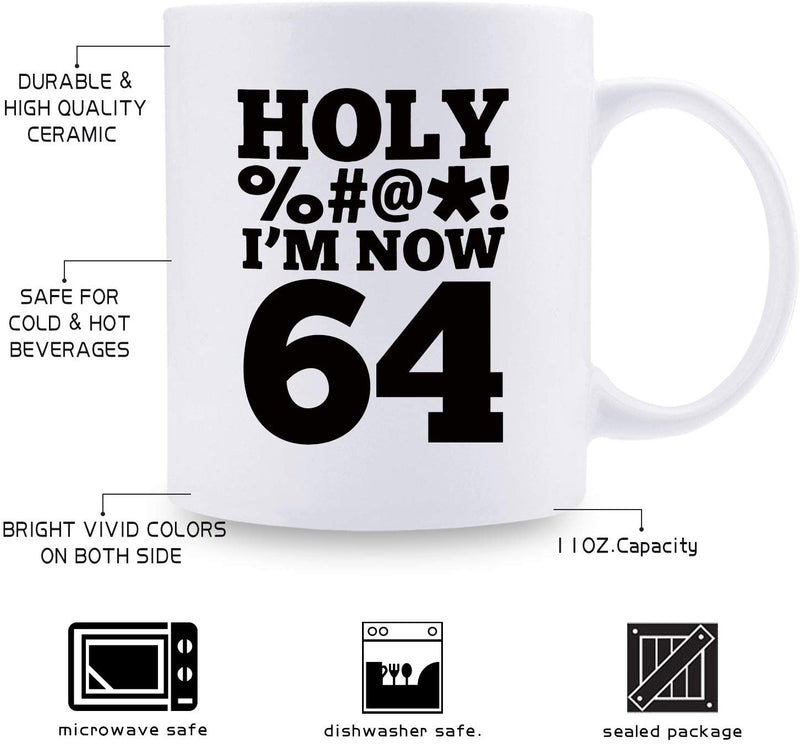 64th Birthday Gifts for Women - 1955 Birthday Gifts for Women, 64 Years Old Birthday Gifts Coffee Mug for Mom, Wife, Friend, Sister, Her, Colleague, Coworker, HOLY MUG - 11oz