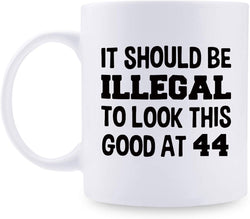 44th Birthday Gifts for Men - 1975 Birthday Gifts for Men, 44 Years Old Birthday Gifts Coffee Mug for Dad, Husband, Friend, Brother, Him, Colleague, Coworker - 11oz