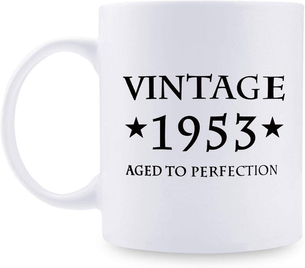 66th Birthday Gifts for Women - 1953 Birthday Gifts for Women, 66 Years Old Birthday Gifts Coffee Mug for Mom, Wife, Friend, Sister, Her, Colleague, Coworker - 11oz