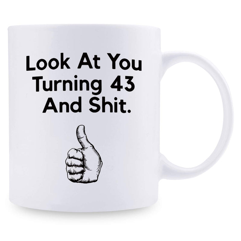 43rd Birthday Gifts for Women - 1976 Birthday Gifts for Women, 43 Years Old Birthday Gifts Coffee Mug for Mom, Wife, Friend, Sister, Her, Colleague, Coworker - 11oz