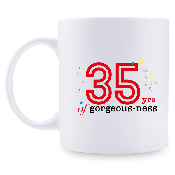 35th Birthday Gifts for Women - 1984 Birthday Gifts for Women, 35 Years Old Birthday Gifts Coffee Mug for Mom, Wife, Friend, Sister, Her, Colleague, Coworker - 11oz